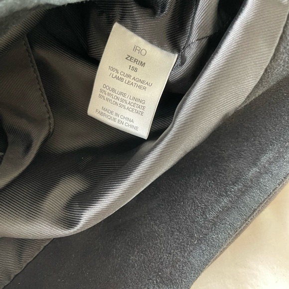 Iro black leather jacket - Picture 2 of 8